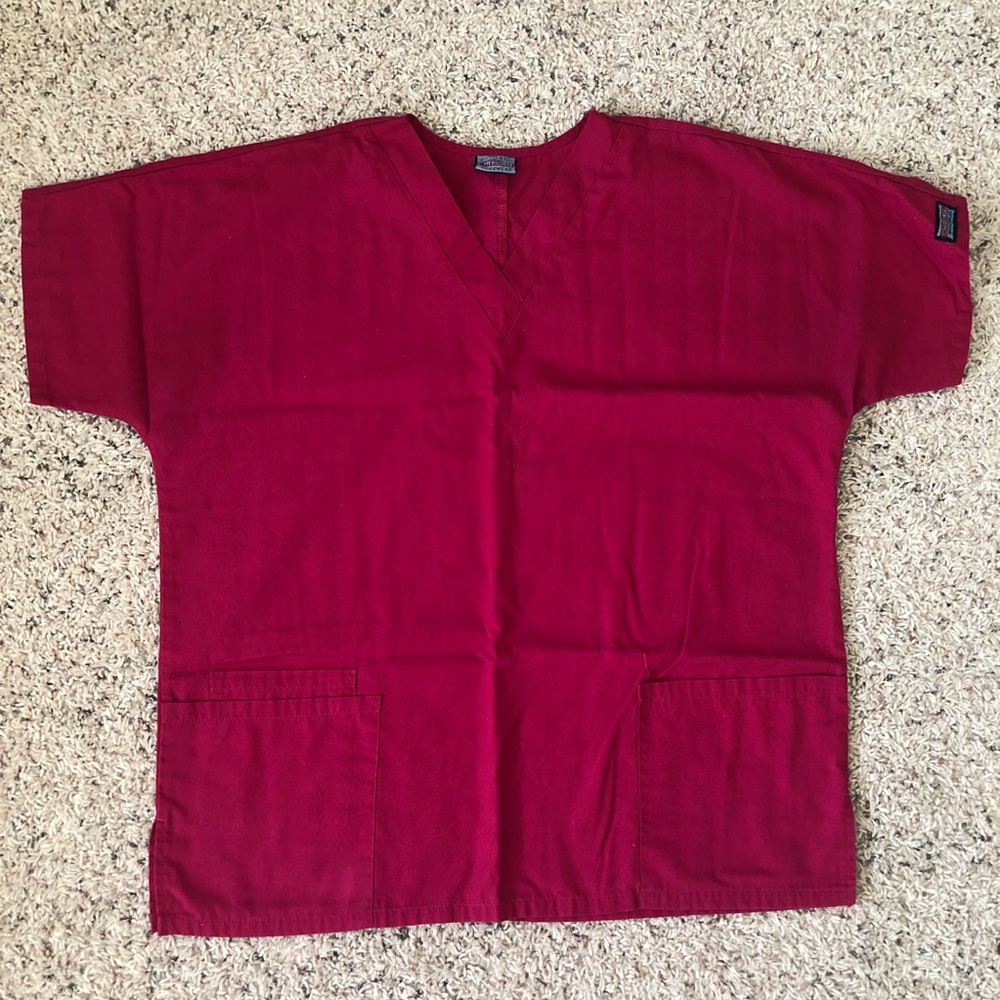 Cherokee Scrub Top Fuchsia